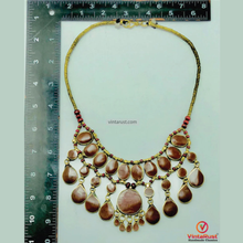 Load image into Gallery viewer, Handmade Afghan Brown Stone Choker: Tribal Beaded Necklace