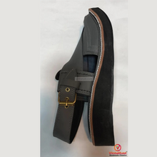 Load image into Gallery viewer, Handmade Grey Peshawari Chappal Sandals