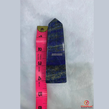 Load image into Gallery viewer, Genuine Lapis Lazuli Stone Tower: Natural Crystal Point Wand