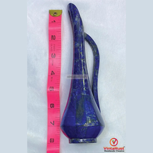 Load image into Gallery viewer, Handmade Lapis Lazuli Vase: Natural Stone Jug Pitcher