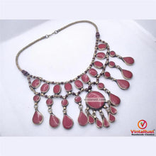 Load image into Gallery viewer, Tribal Multilayers Red Stone Necklace