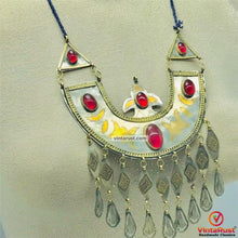Load image into Gallery viewer, Vintage Long Chain Turkman Pendant Necklace