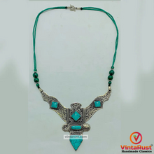 Load image into Gallery viewer, Nepalese Turquoise Green Handmade Necklace