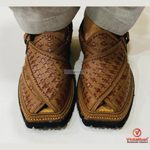 Load image into Gallery viewer, Authentic Brown Peshawari Sandals for Men