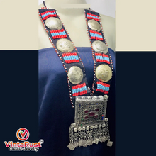 Load image into Gallery viewer, Handmade Beaded Necklace With Vintage Pendant
