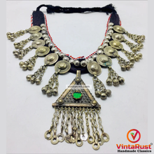 Load image into Gallery viewer, Handmade Turkmen Necklace With Dangling Pendant