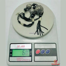 Load image into Gallery viewer, Artisan Black Boho Pendant Necklace