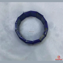 Load image into Gallery viewer, Handmade Minimalist Blue Lapis Gemstone Barcelet
