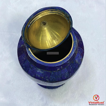 Load image into Gallery viewer, Handmade Lapis Lazuli Decorative Jar with Lid: Natural Gemstone Home Décor