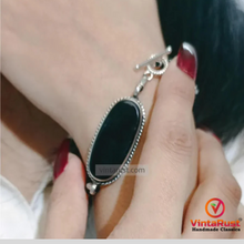 Load image into Gallery viewer, Lapis Lazuli Gemstone Bracelet, Handmade Beaded Chain