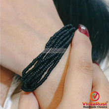 Load image into Gallery viewer, Lapis Lazuli Gemstone Bracelet, Handmade Beaded Chain