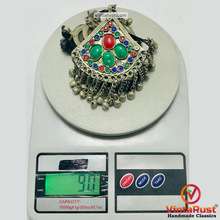 Load image into Gallery viewer, Handmade Tribal Necklace with Colorful Gemstones