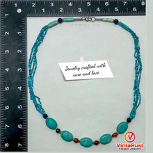 Load image into Gallery viewer, Vintage Turquoise Charm Choker Necklace