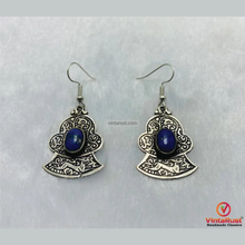 Load image into Gallery viewer, Turkman Lapis Lazuli Lightweight Dangle Earrings