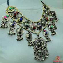 Load image into Gallery viewer, Gypsy Ethnic Necklace Made With Vintage Pieces