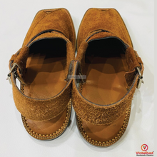 Load image into Gallery viewer, Handmade Suede Peshawari Sandals: Traditional Leather Chappal