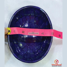 Load image into Gallery viewer, Genuine Lapis Lazuli Bowl: Handmade Gemstone Home Decor Gift