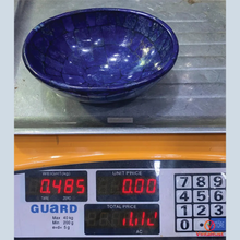 Load image into Gallery viewer, Genuine Lapis Lazuli Bowl: Handmade Gemstone Home Decor Gift