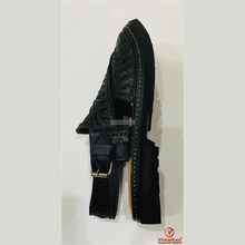 Load image into Gallery viewer, Black Men Peshawari Chappal Stylish Unique Design Woven Gents Sandals