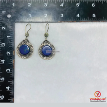 Load image into Gallery viewer, Handmade Blue Lapis Lazuli Drop Earrings