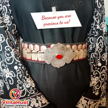 Load image into Gallery viewer, Belly Dance Wide Belt, Handmade Vintage Turkman Belt