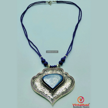 Load image into Gallery viewer, Lapis Lazuli Beaded Chain Pendant Necklace