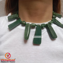 Load image into Gallery viewer, Jade Beaded Minimalist Bohemian Necklace
