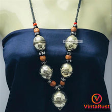 Load image into Gallery viewer, Vintage Beaded Turkman Bells Necklace