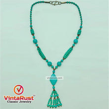 Load image into Gallery viewer, Multilayers Beaded Turquoise Necklace