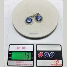 Load image into Gallery viewer, Handmade Blue Lapis Lazuli Drop Earrings