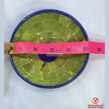 Load image into Gallery viewer, Handcrafted Lapis Lazuli and Green Jade Gemstone Bowl