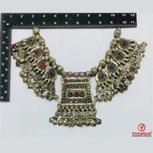 Load image into Gallery viewer, Beaded Chain Coins Afghan Necklace