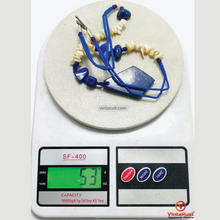 Load image into Gallery viewer, Lapis Lazuli Beaded Necklace With Pendant