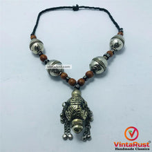 Load image into Gallery viewer, Vintage Beaded Turkman Bells Necklace