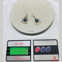 Load image into Gallery viewer, Turkman Lapis Lazuli Lightweight Dangle Earrings