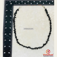 Load image into Gallery viewer, Handmade Black Stone Beaded Necklace