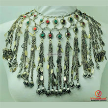 Load image into Gallery viewer, Unique Afghan Kuchi Necklace,Gypsy Multi-Layered Tribal Jewelry