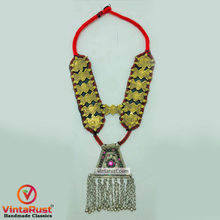 Load image into Gallery viewer, Silver Kuchi Long Bells Pendant Necklace