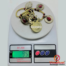 Load image into Gallery viewer, Beaded Chain Coins Pendant Necklace