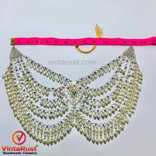 Load image into Gallery viewer, Afghani Tribal Silver Kuchi Multilayers Bib Necklace