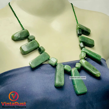 Load image into Gallery viewer, Jade Beaded Minimalist Bohemian Necklace