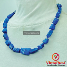 Load image into Gallery viewer, Natural Blue Lapis Lazuli Stones Necklace