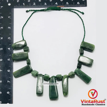 Load image into Gallery viewer, Jade Beaded Minimalist Bohemian Necklace