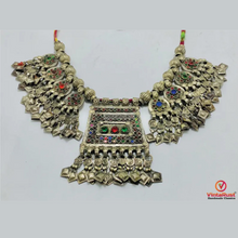 Load image into Gallery viewer, Beaded Chain Coins Afghan Necklace