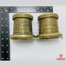 Load image into Gallery viewer, Afghan Golden Massive Handcuff Hinged Bracelet