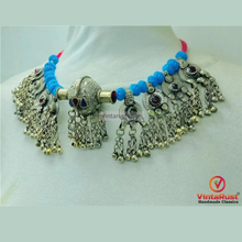Load image into Gallery viewer, Handmade Kuchi Dangling Bells Choker Necklace
