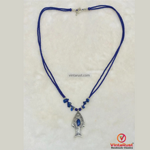 Load image into Gallery viewer, Blue Gemstone Lapis Lazuli Necklace