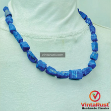 Load image into Gallery viewer, Natural Blue Lapis Lazuli Stones Necklace