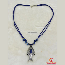 Load image into Gallery viewer, Blue Gemstone Lapis Lazuli Necklace