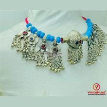 Load image into Gallery viewer, Handmade Kuchi Dangling Bells Choker Necklace